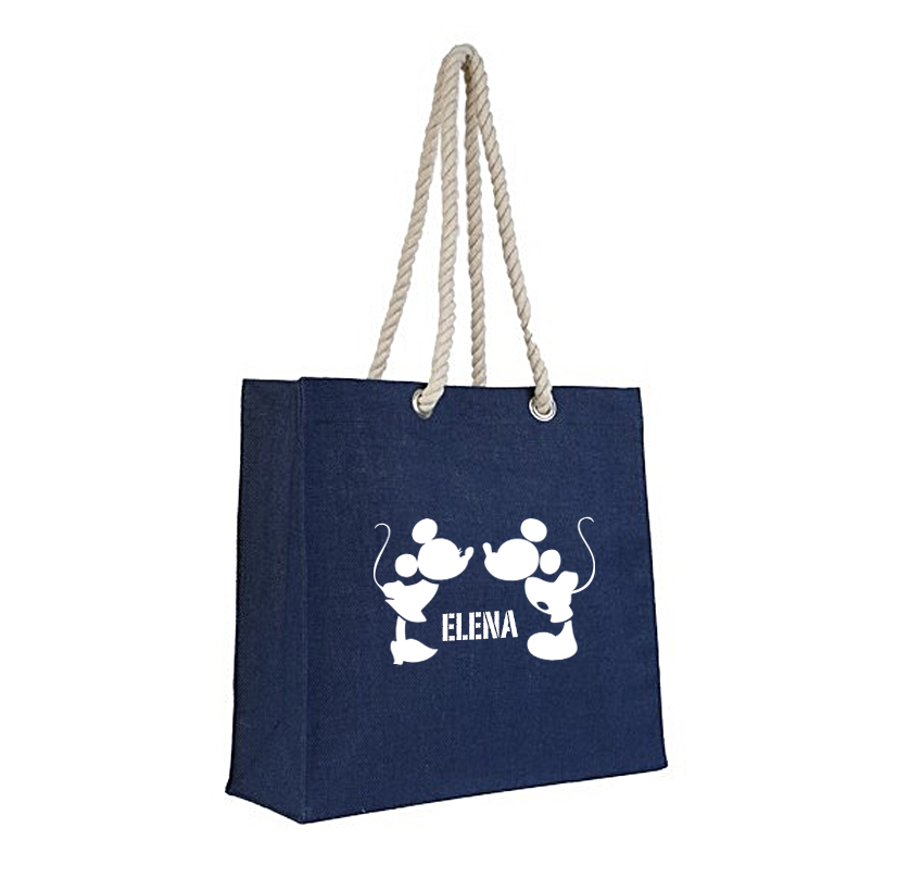 Τσάντα-θαλάσσης-MICKEY-&-MINNIE-+ΟΝΟΜΑ-BLUE-NAVY